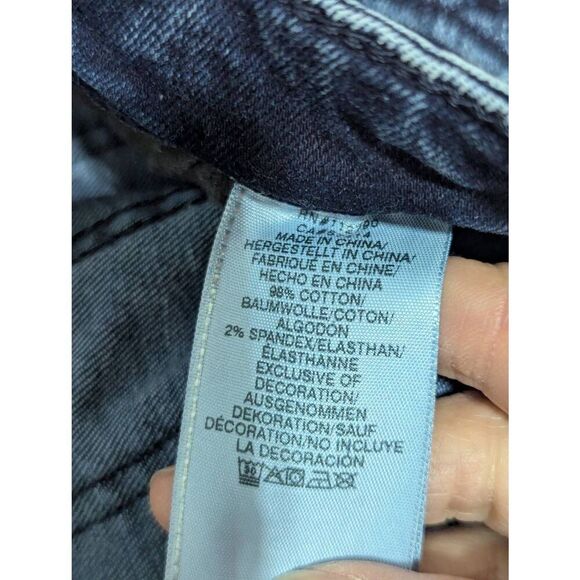 True Religion Women's Blue Dark-Wash Jennie Curvy Mid-Rise Denim Jeans Size 28 - Picture 9 of 9